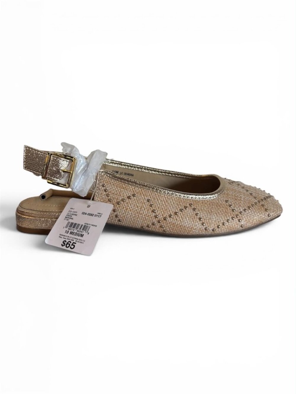 Liz Claiborne Deirdra Womens Square Closed Toe Ballet Flats Size 10 P1